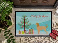 Afghan Hound Merry Christmas Tree Indoor or Outdoor Mat 18x27 BB2924MAT