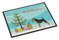 Airedale Terrier Merry Christmas Tree Indoor or Outdoor Mat 18x27 BB2975MAT