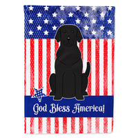 Patriotic USA Black Labrador Flag Canvas House Size BB3052CHF