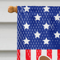 USA Patriotic Shih Tzu Flag Canvas House Size BB3346CHF