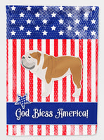 USA Patriotic English Bulldog Flag Canvas House Size BB3362CHF