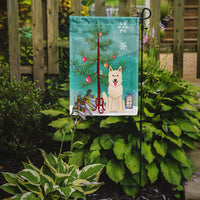 Merry Christmas Tree White German Shepherd Flag Garden Size BB4170GF