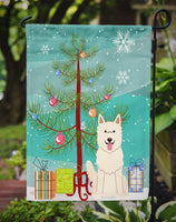 Merry Christmas Tree White German Shepherd Flag Garden Size BB4170GF