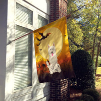 Halloween White German Shepherd Flag Canvas House Size BB4311CHF