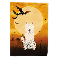 Halloween White German Shepherd Flag Canvas House Size BB4311CHF