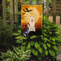 Halloween White German Shepherd Flag Garden Size BB4311GF