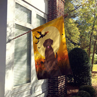 Halloween Chocolate Labrador Flag Canvas House Size BB4322CHF