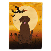 Halloween Chocolate Labrador Flag Canvas House Size BB4322CHF