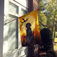 Halloween Black Labrador Flag Canvas House Size BB4323CHF