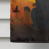 Halloween Black Labrador Flag Canvas House Size BB4323CHF