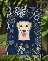 Blue Flowers Golden Retriever Flag Garden Size BB5103GF