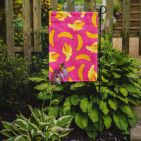 Bananas on Pink Flag Garden Size BB5140GF