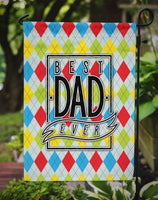 Best Dad Ever Argyle Flag Garden Size BB5442GF