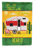 Be in the Woods Retro Camper Desert Flag Garden Size BB5483GF