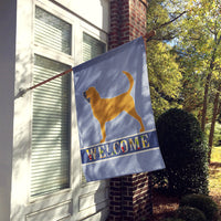 Bloodhound Welcome Flag Canvas House Size BB5488CHF