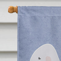 Bedlington Terrier Welcome Flag Canvas House Size BB5498CHF