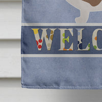 Basset Hound Welcome Flag Canvas House Size BB5506CHF