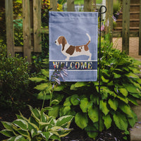 Basset Hound Welcome Flag Garden Size BB5506GF