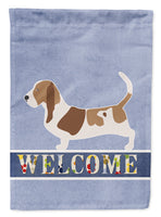 Basset Hound Welcome Flag Garden Size BB5506GF