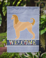 Afghan Hound Welcome Flag Garden Size BB5510GF