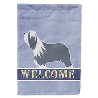 Bearded Collie Welcome Flag Canvas House Size BB5521CHF