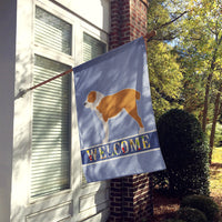 Central Asian Shepherd Dog Welcome Flag Canvas House Size BB5532CHF