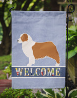 Australian Shepherd Dog Welcome Flag Garden Size BB5537GF