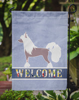 Chinese Crested Welcome Flag Garden Size BB5547GF