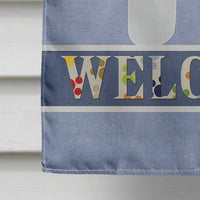 Bichon Frise Welcome Flag Canvas House Size BB5549CHF