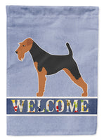 Airedale Terrier Welcome Flag Garden Size BB5561GF