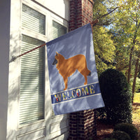 Belgian Shepherd Welcome Flag Canvas House Size BB5565CHF