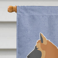 Belgian Shepherd Welcome Flag Canvas House Size BB5565CHF