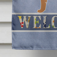 Belgian Shepherd Welcome Flag Canvas House Size BB5565CHF