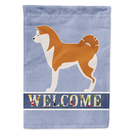 Akita Welcome Flag Canvas House Size BB5576CHF