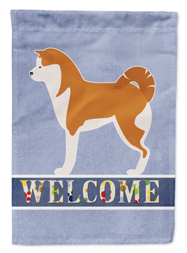 Akita Welcome Flag Garden Size BB5576GF