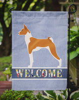 Basenji Welcome Flag Garden Size BB5578GF