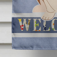 Basset Hound Welcome Flag Canvas House Size BB5602CHF