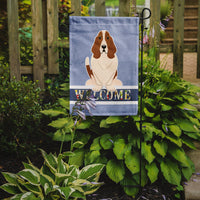 Basset Hound Welcome Flag Garden Size BB5602GF