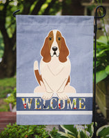 Basset Hound Welcome Flag Garden Size BB5602GF