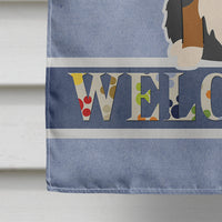 Bernese Mountain Dog Welcome Flag Canvas House Size BB5617CHF