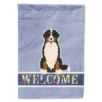 Bernese Mountain Dog Welcome Flag Canvas House Size BB5617CHF