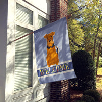 Airedale Welcome Flag Canvas House Size BB5622CHF