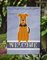 Airedale Welcome Flag Garden Size BB5622GF