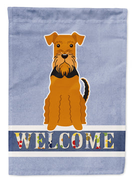 Airedale Welcome Flag Garden Size BB5622GF