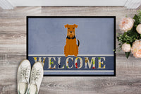 Airedale Welcome Indoor or Outdoor Mat 18x27 BB5622MAT