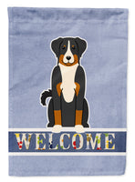 Appenzeller Sennenhund Welcome Flag Garden Size BB5624GF