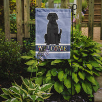 Black Labrador Welcome Flag Garden Size BB5638GF