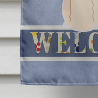 Bichon Frise Welcome Flag Canvas House Size BB5656CHF