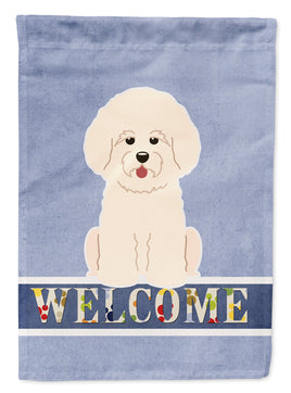 Bichon Frise Welcome Flag Canvas House Size BB5656CHF