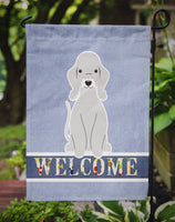 Bedlington Terrier Blue Welcome Flag Garden Size BB5671GF